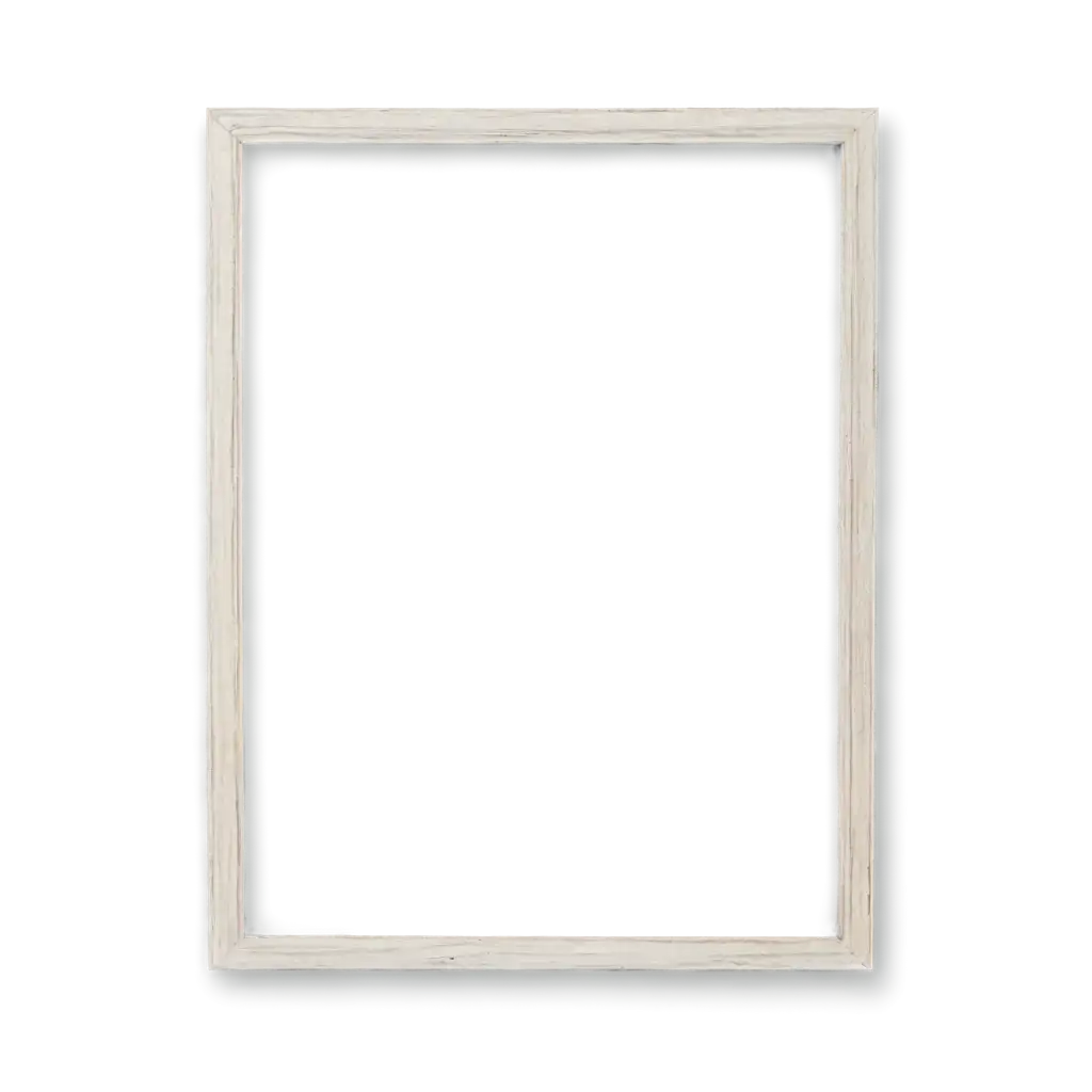 a white frame