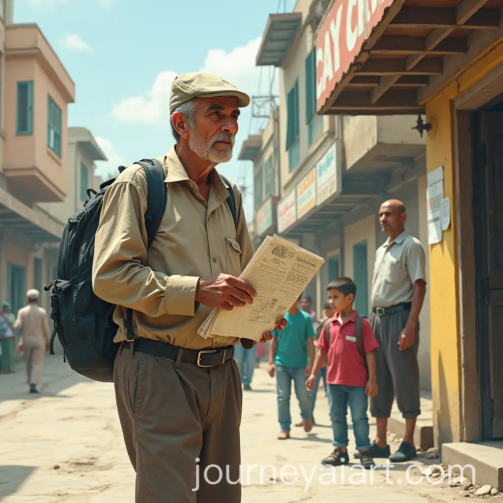 Elderly-Man-Delivering-School-Documents-to-Post-Office