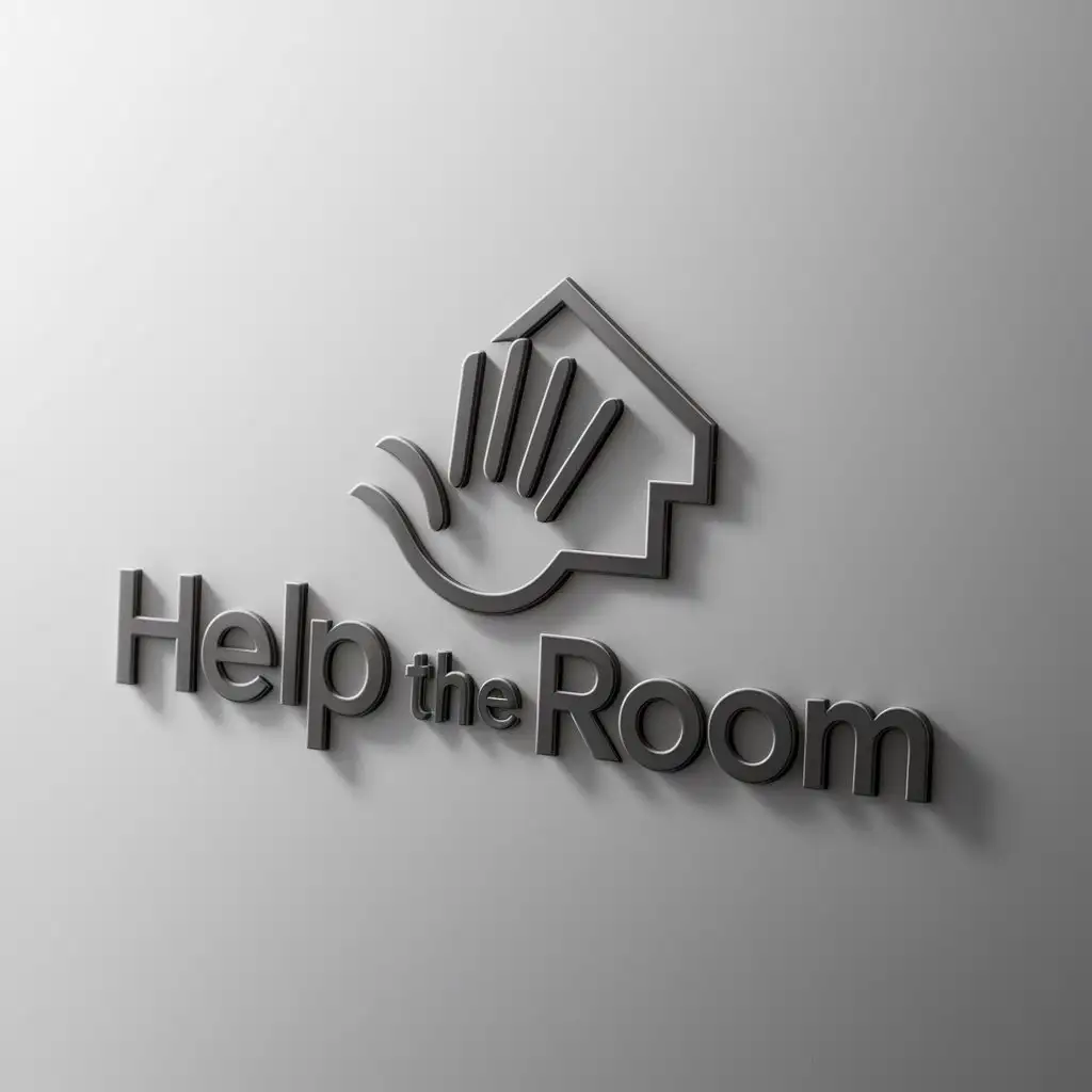 a logo design,with the text "Help the room", main symbol:Help room,Moderate,be used in Others industry,clear background