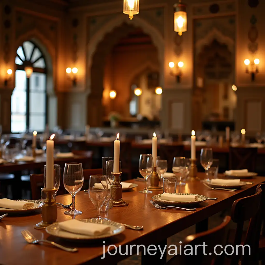 Exquisite-Arabian-Cuisine-at-an-Elegant-Wooden-Table