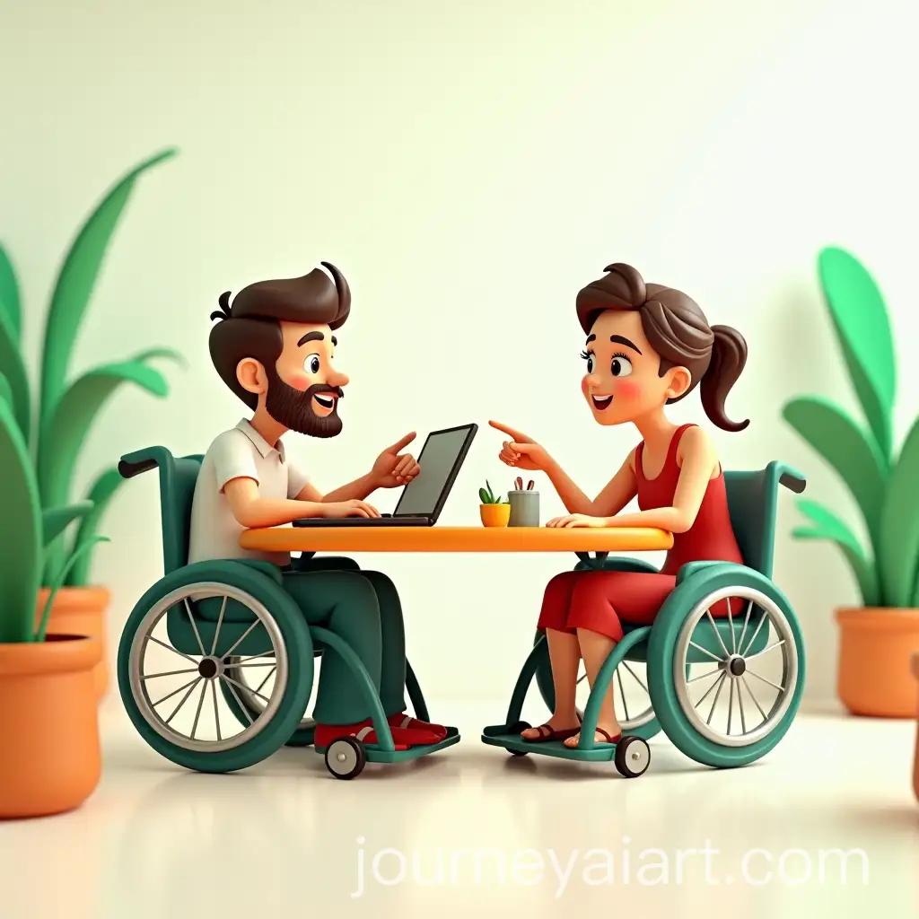 Cheerful-Office-Collaboration-with-Animated-Wheelchairs