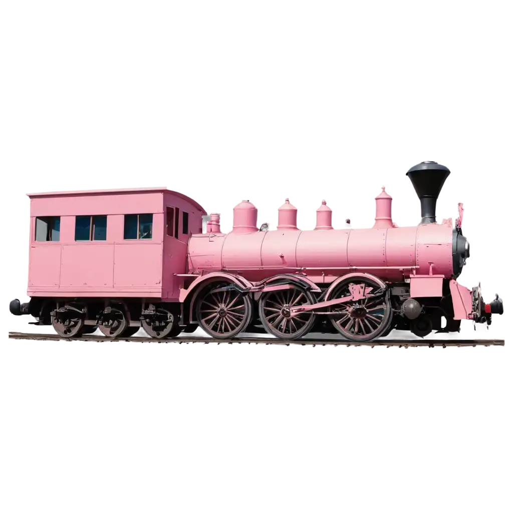 HighQuality-Pink-Train-Side-View-PNG-Image-for-Versatile-Applications