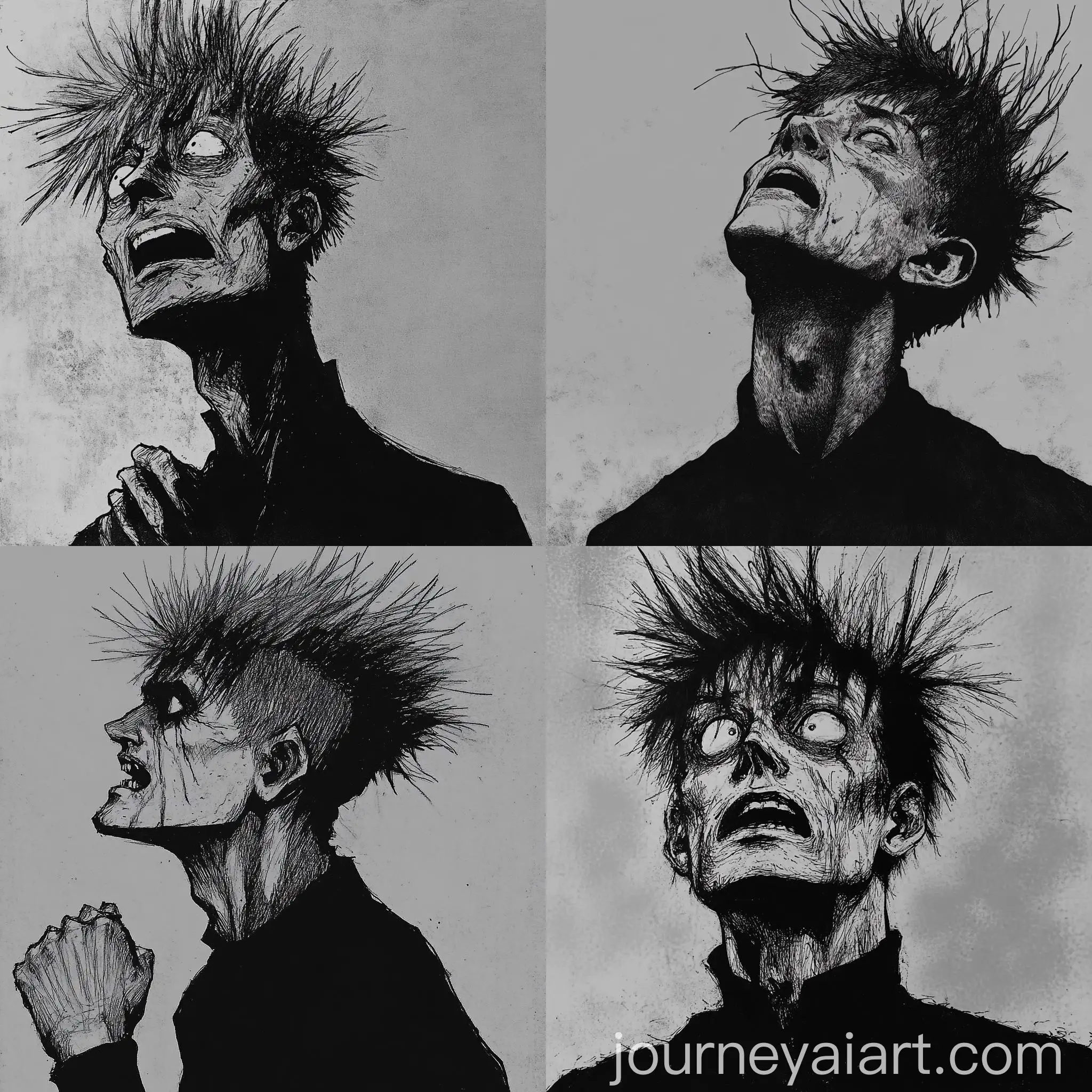 Distressed-Man-with-Mohawk-in-Black-and-White