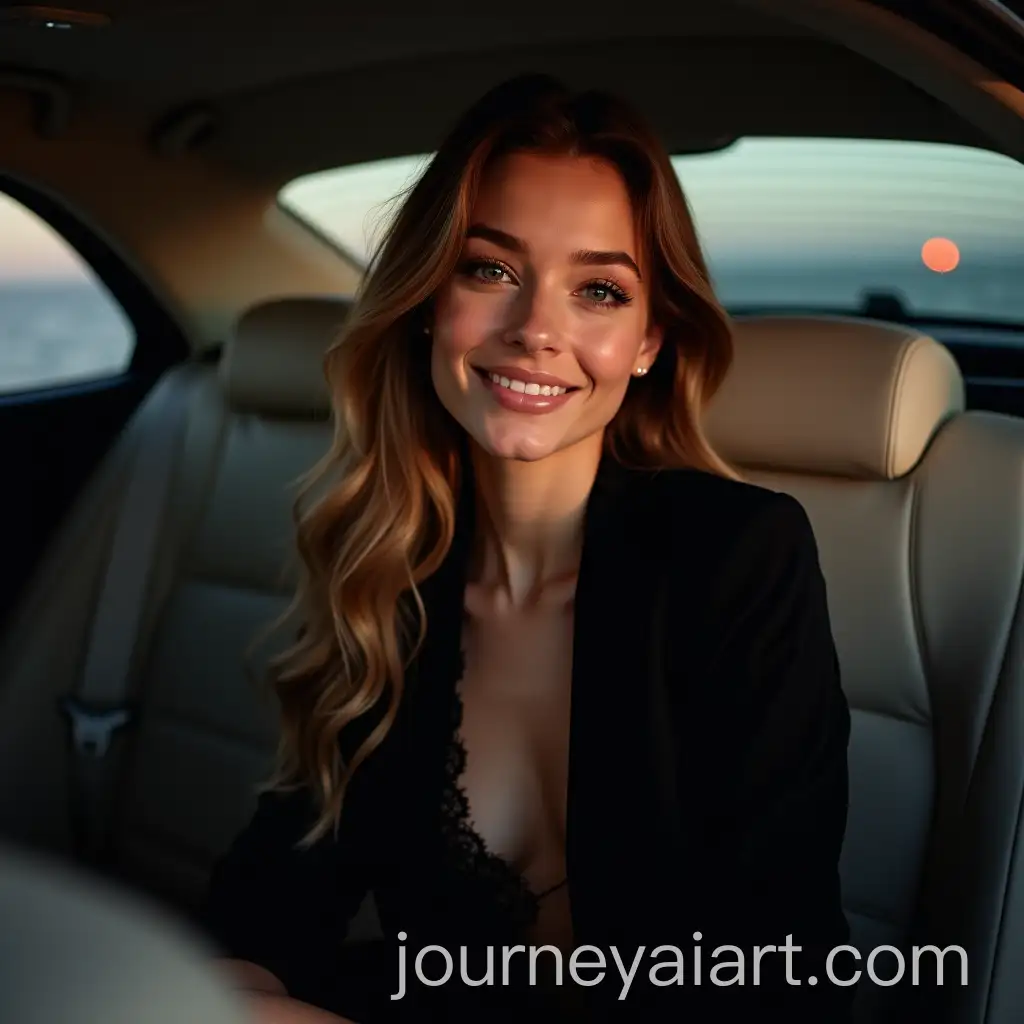 Elegant-Young-Woman-in-Stylish-Outfit-Inside-Luxury-Car
