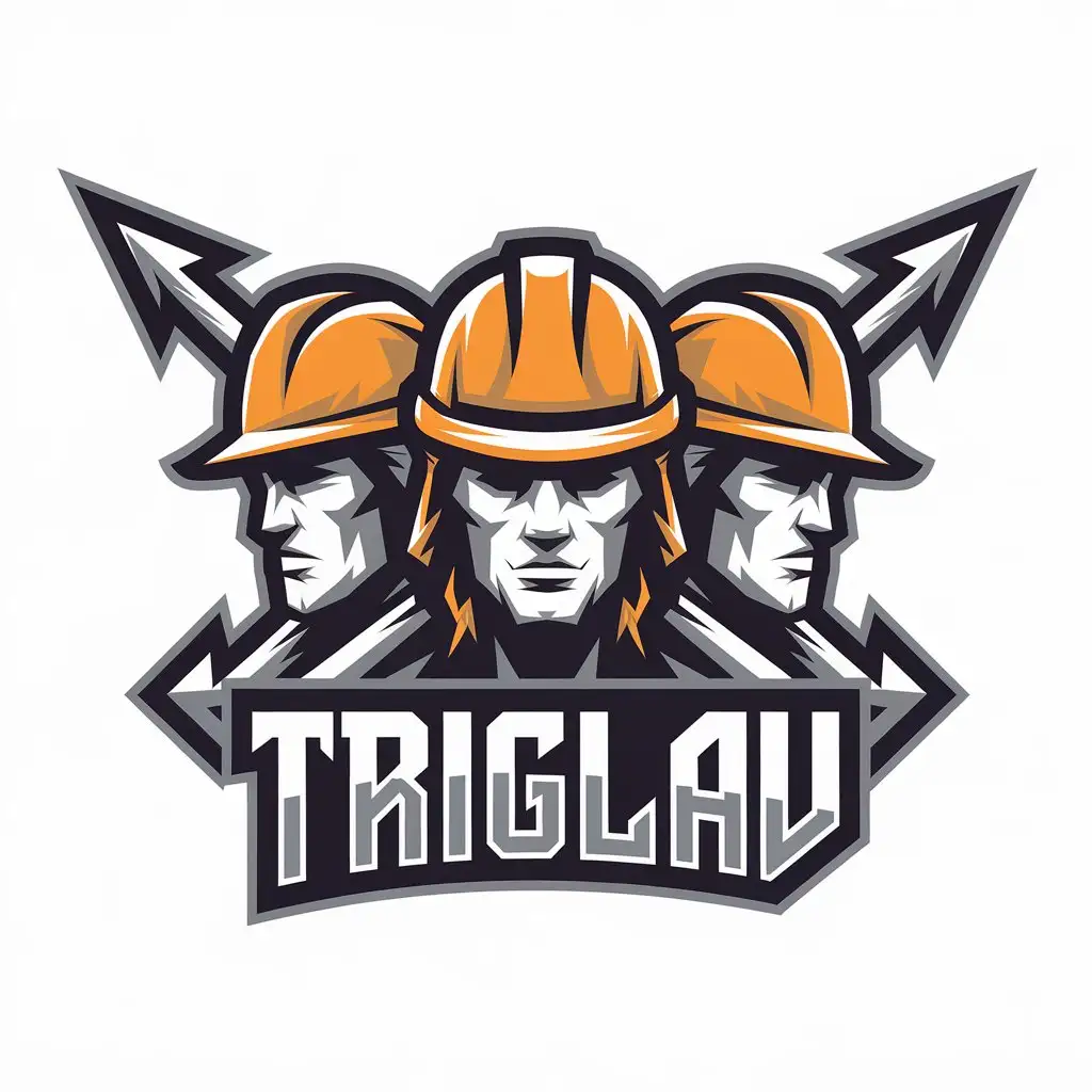 LOGO-Design-for-Triglav-Three-Heads-in-Helmets-Symbolizing-Strength-and-Unity