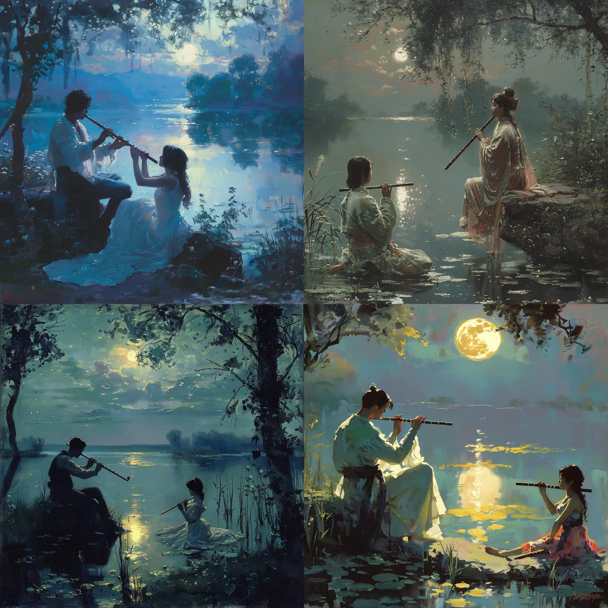 Moonlit-Serenade-and-Swordplay-by-the-Lake