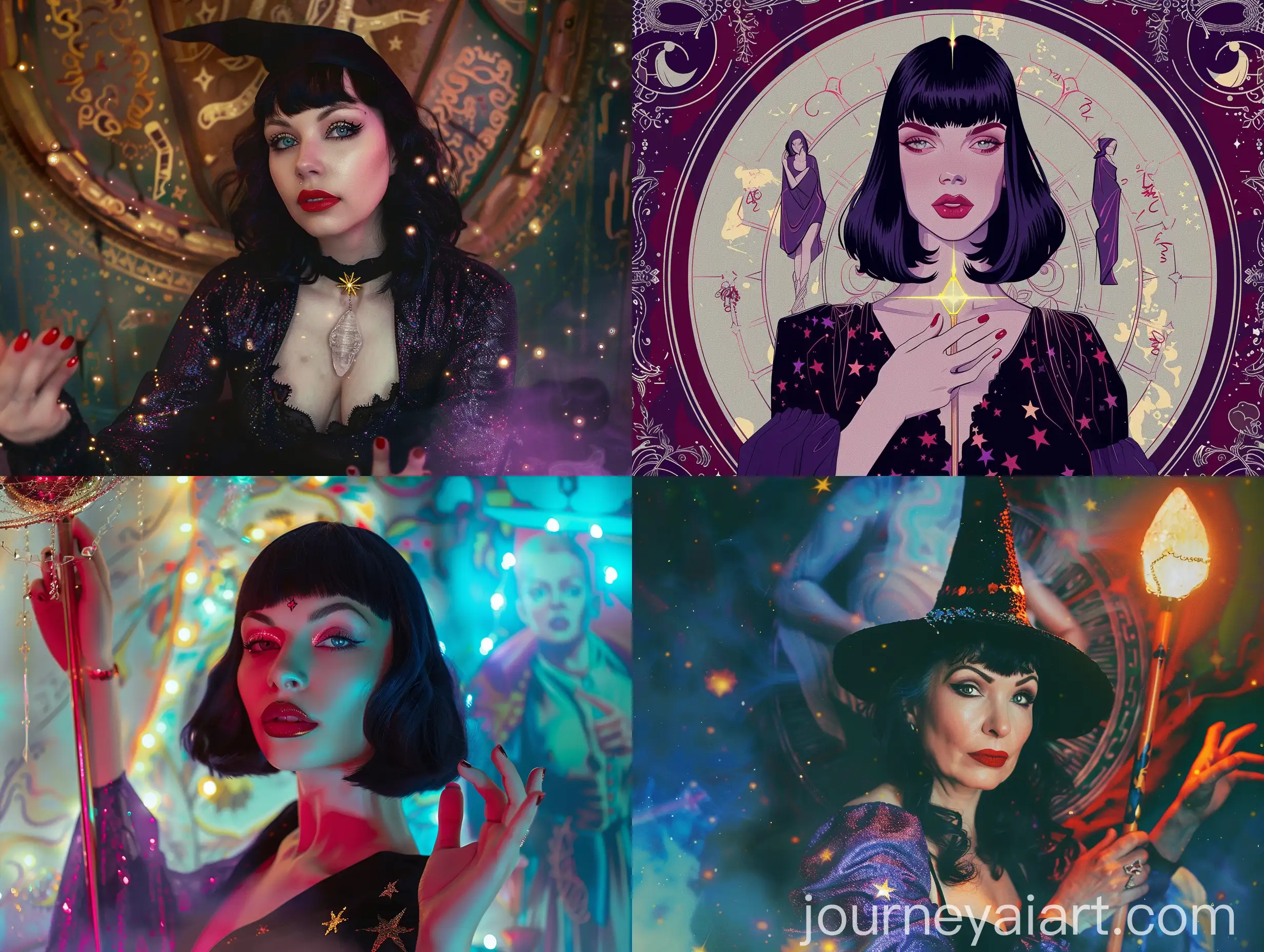 Vintage-2000s-Wizard-Woman-in-Magical-Portal-Scene