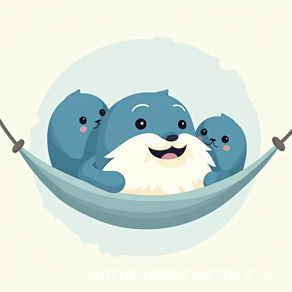 Blue-Sittelle-Zadists-with-White-Beards-Relaxing-in-Hammock