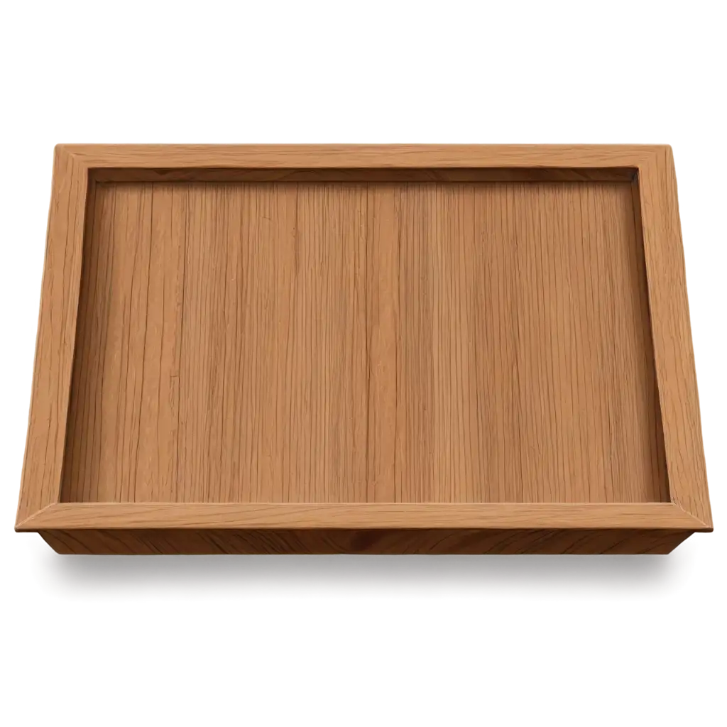 wood tray vertical illustration