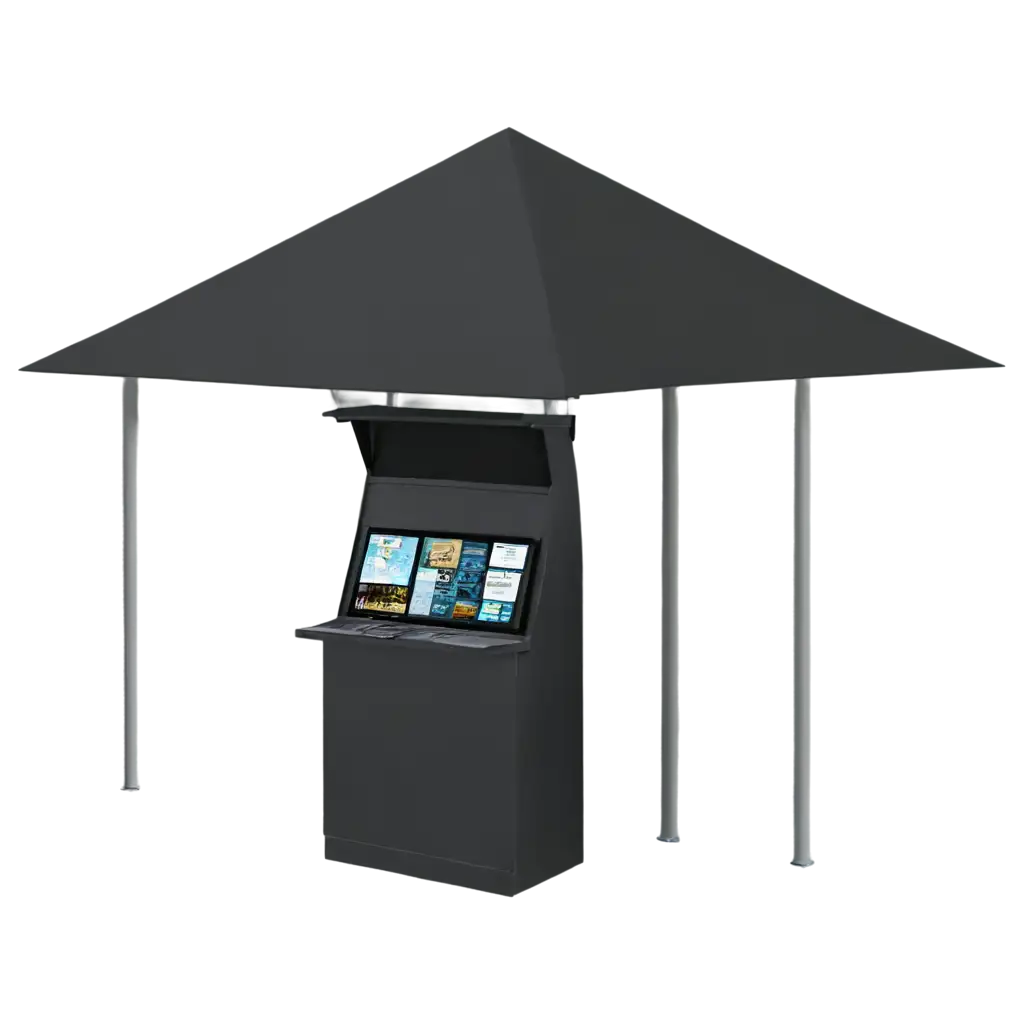 Mobile-Kiosk-PNG-Image-for-Versatile-Digital-Use-HighQuality-Transparent-Format