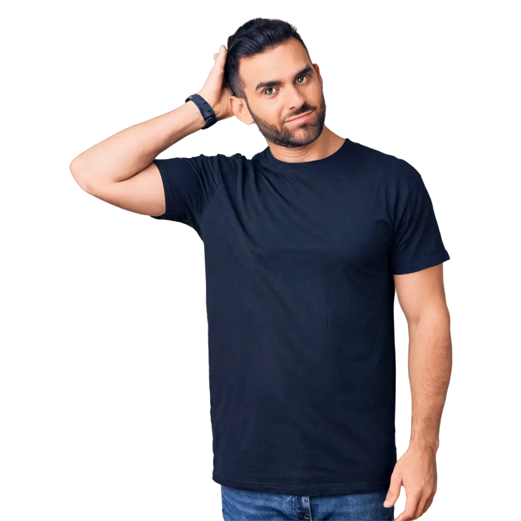 Black-Half-Sleeve-TShirt-PNG-Image-for-Versatile-Usage-and-HighQuality-Display