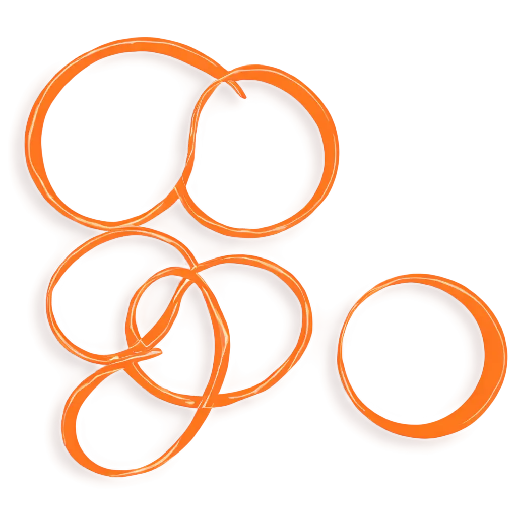 Orange-Double-Circle-Abstract-PNG-HighQuality-Transparent-Image-for-Design-Projects