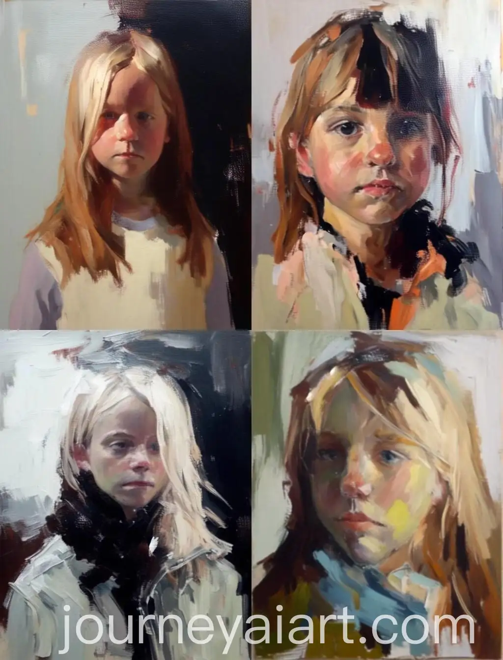 Oil-Painting-of-a-Girl-by-Louise-Balaam