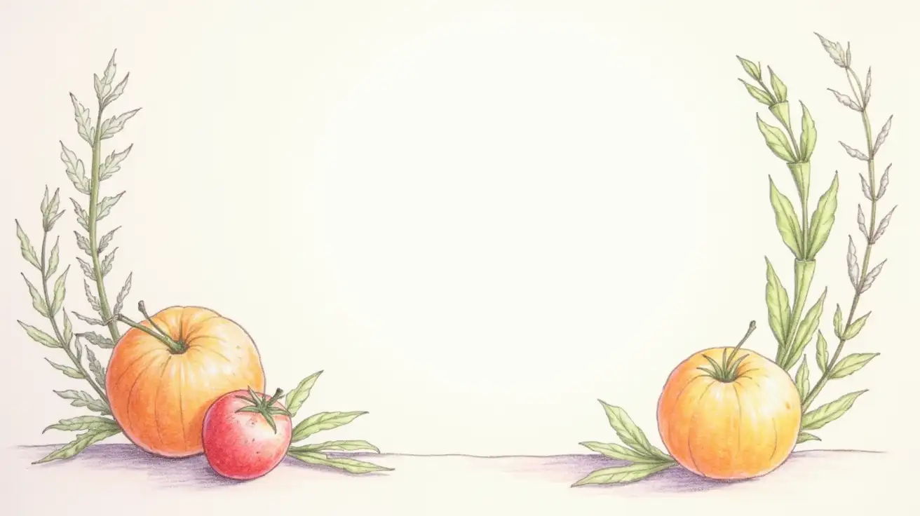 Colorful-Pencil-Style-Drawing-of-FoodRelated-Background