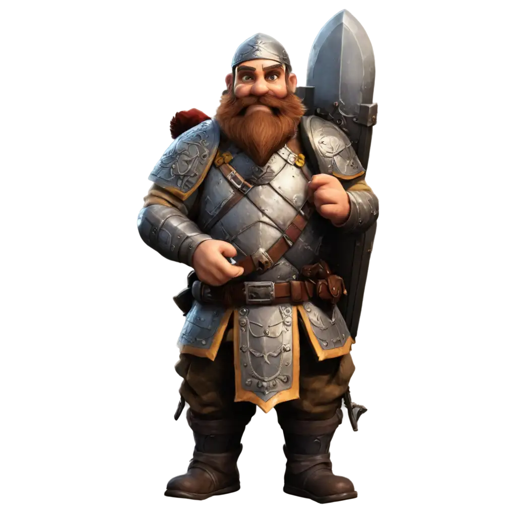 Dwarf-Soldier-PNG-Image-HighQuality-Artwork-for-Fantasy-and-Gaming-Themes