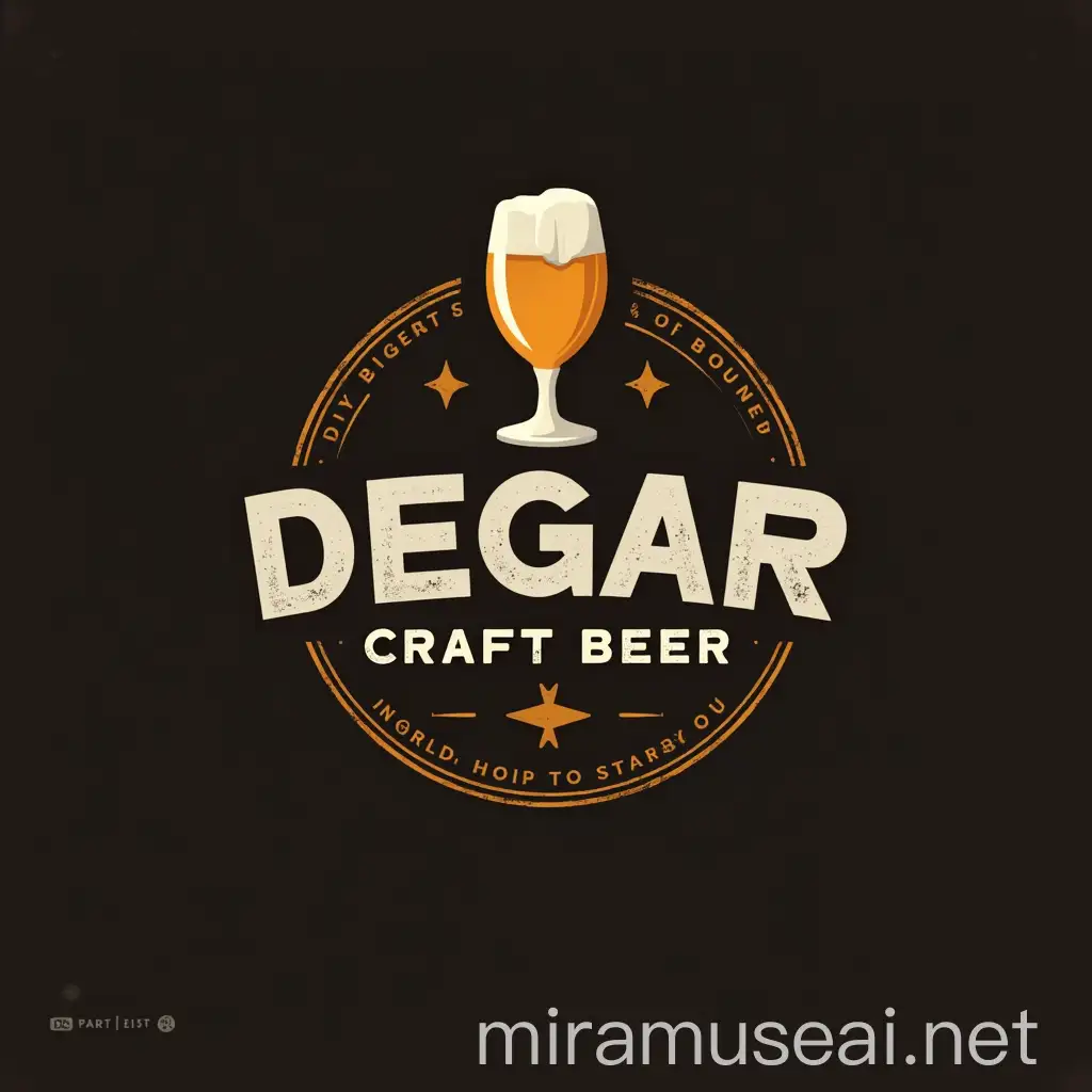 Creative Logo Design for DEGAR Craft Beer