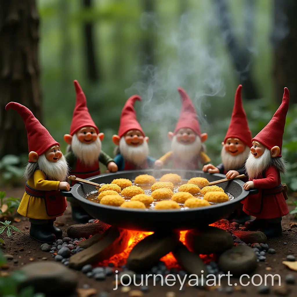 TinyAI-Image-Prompt-Expansion-Gnomes-Cooking-Golden-Falafel-Balls-in-a-Magical-Forest-Kitchen