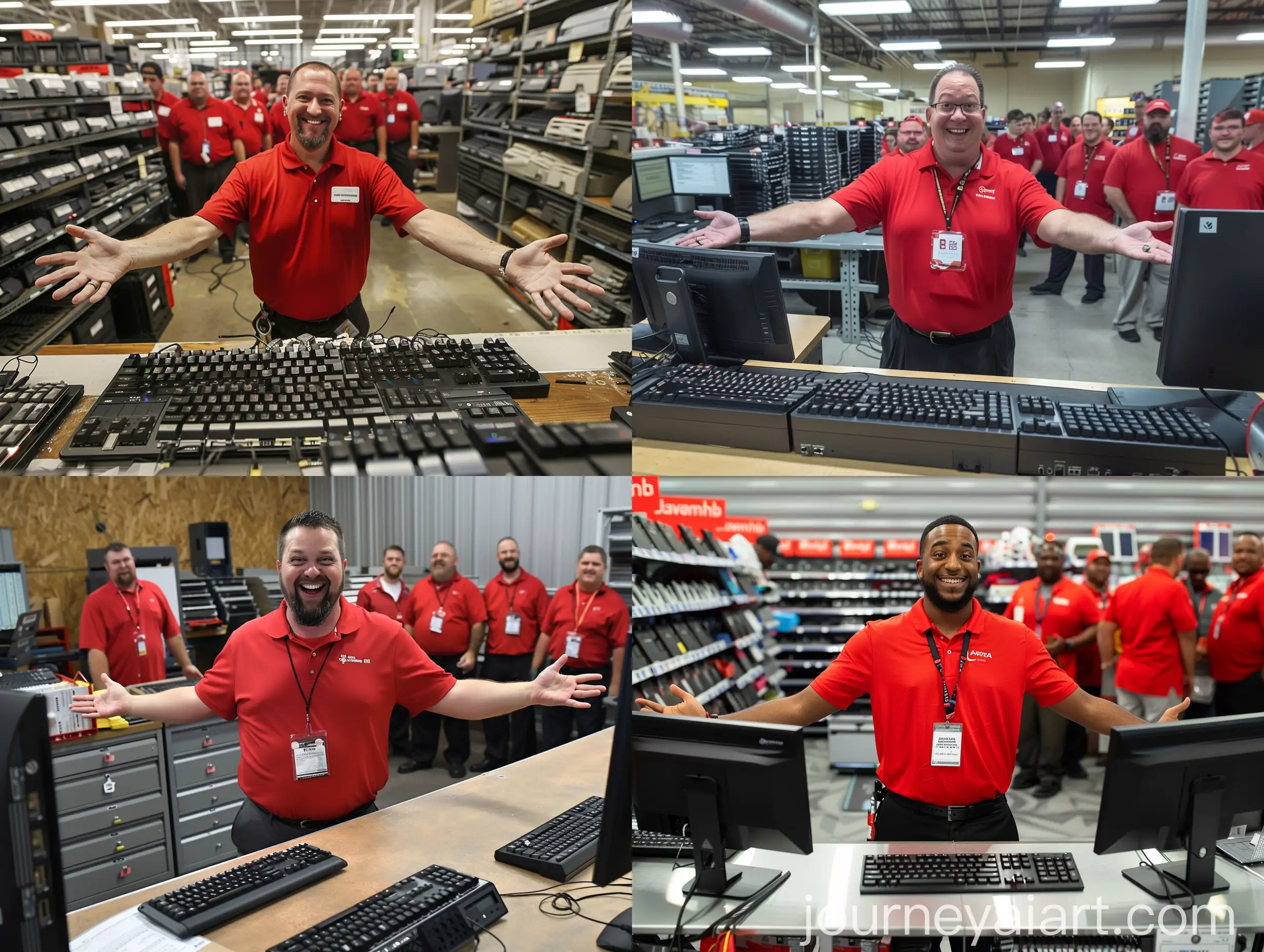 Friendly-Parts-Store-Clerk-Assists-Customers-with-Computer-Parts