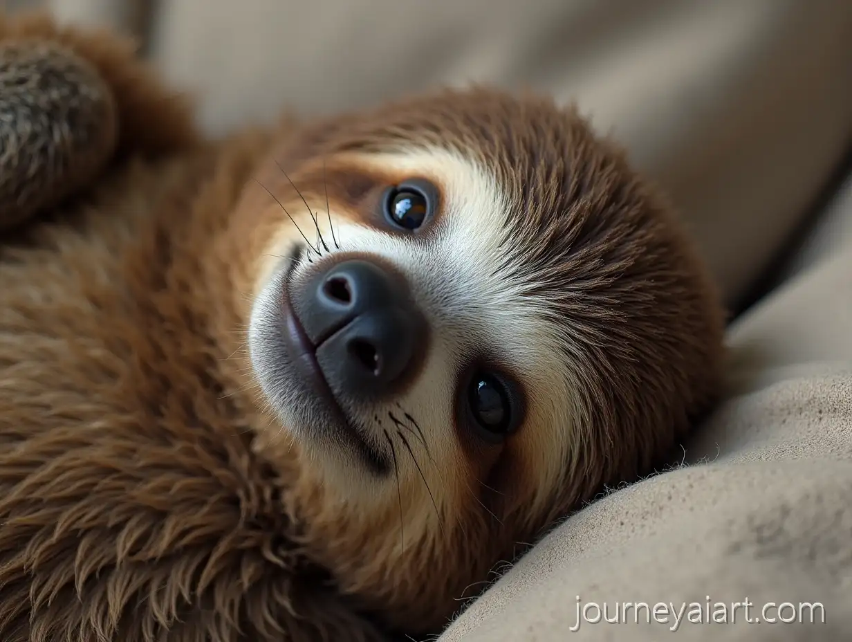 SlSloth-lying-flatoth-Lying-Flat-in-Peaceful-Jungle-Setting
