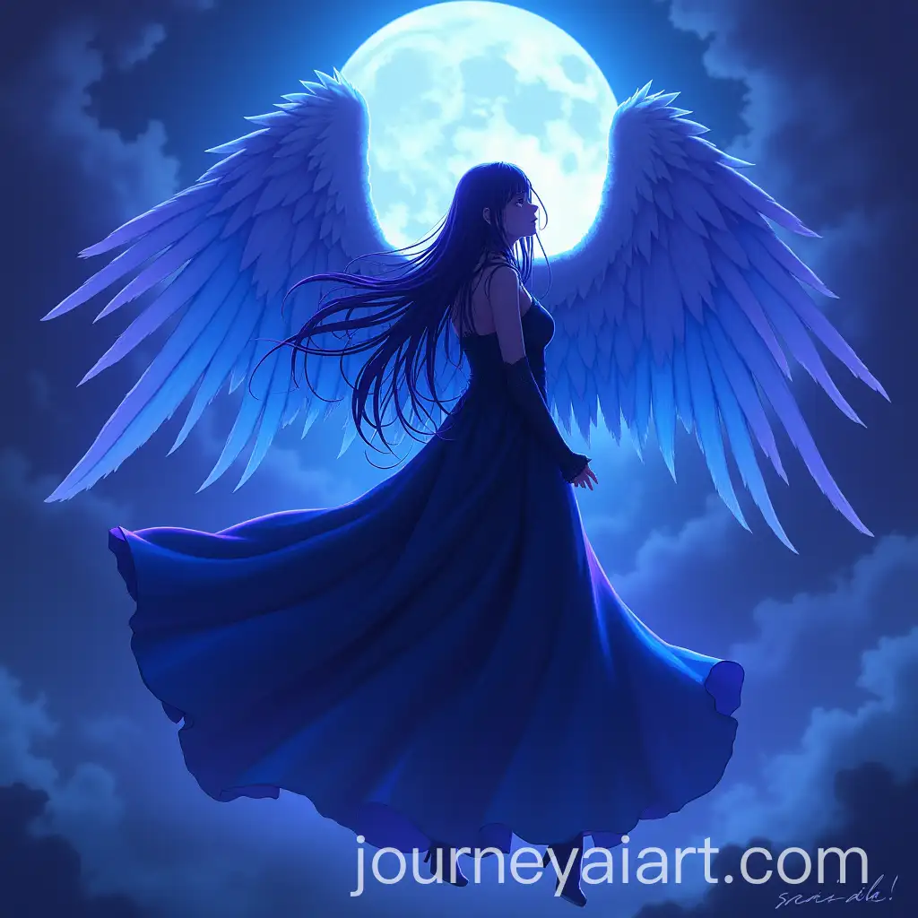 Mystic-Angel-in-Symphonic-Gothic-Metal-Scene-with-Piano-and-BluePurple-Colors