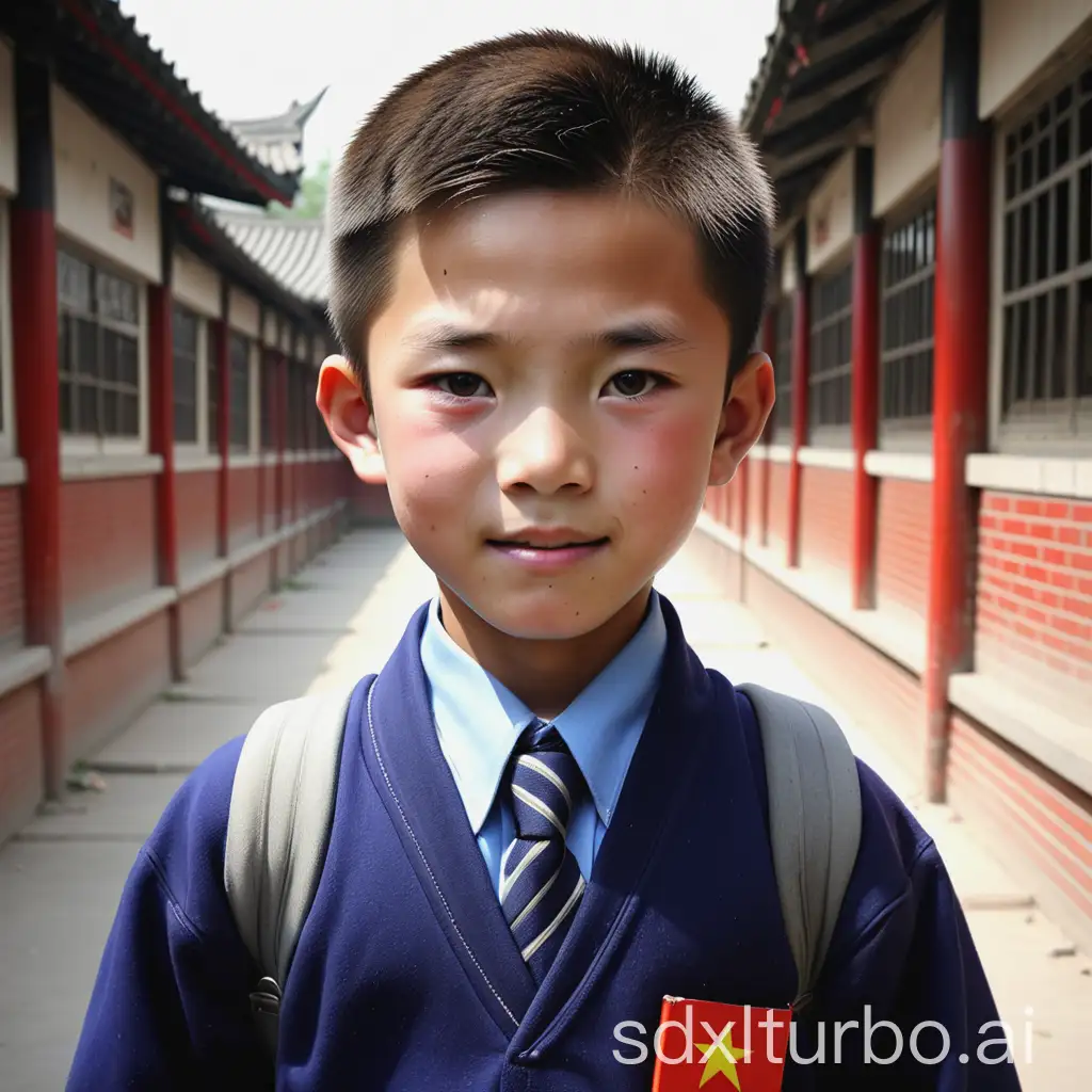 Portrait-of-a-10YearOld-Chinese-Primary-School-Boy