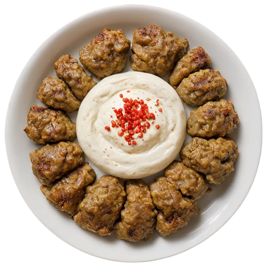 Stuffed-Mant-Plate-with-Yogurt-Sauce-HighQuality-PNG-Image-for-Culinary-Art