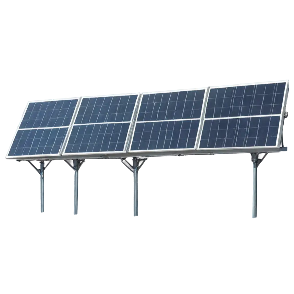 Solar-Panel-with-Stand-4Bar-Stand-PNG-Image-for-HighQuality-and-Versatile-Usage