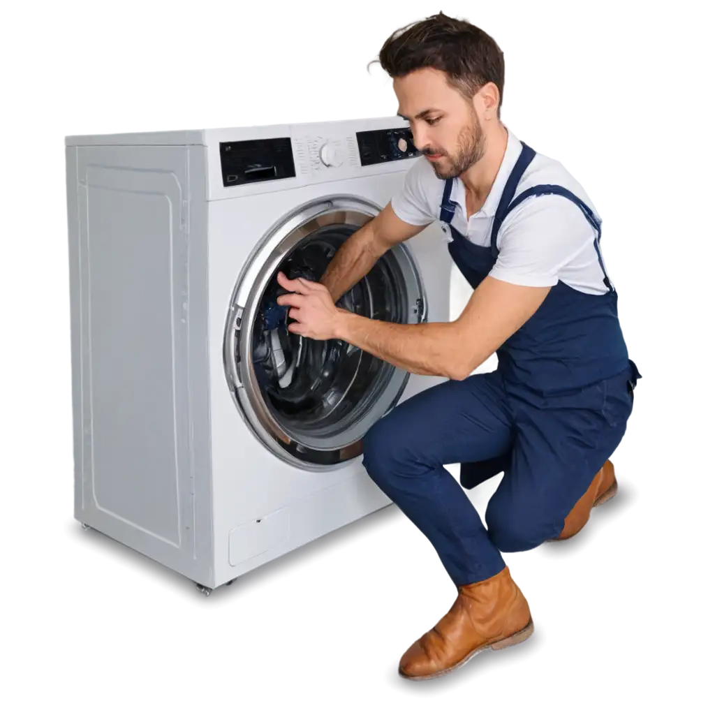 PNG-Image-of-a-Service-Technician-Helping-with-Washing-Machine-Repair