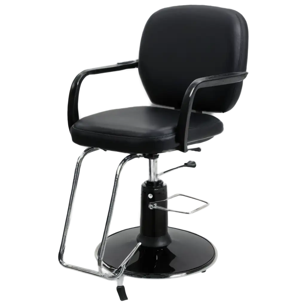 Black-Salon-Chair-PNG-Elegant-Furniture-for-Stylish-Interiors