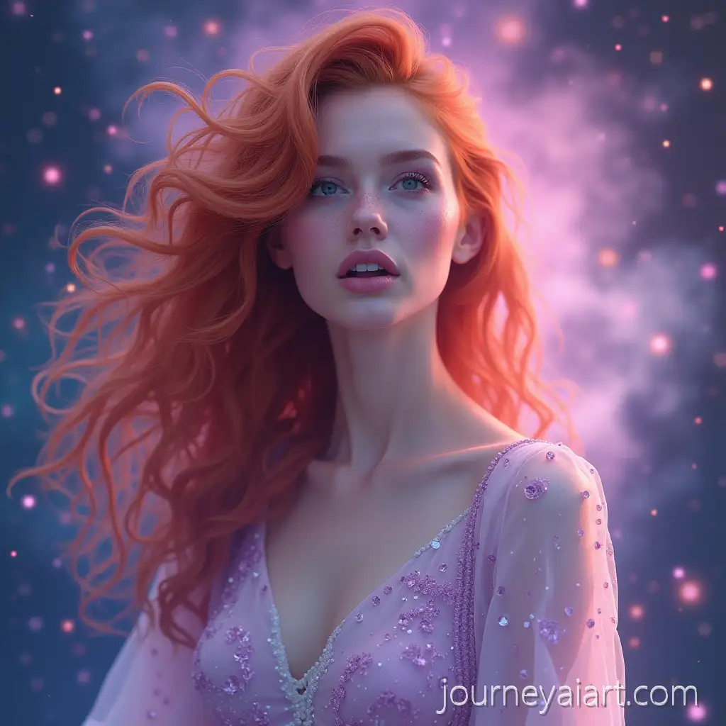 Astrologer-Redhead-Giving-Monthly-Forecast-in-Magical-Setting