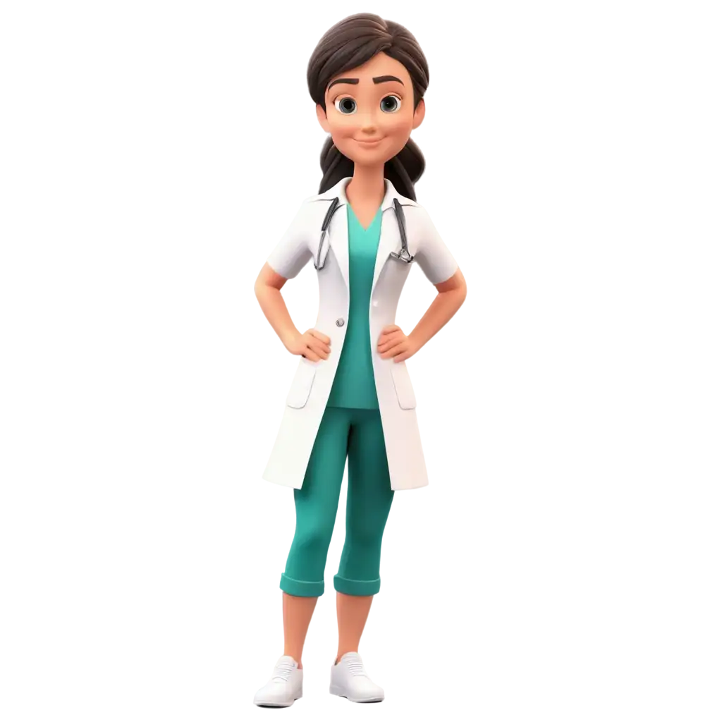 HighQuality-PNG-Image-of-3D-Doctor-with-Stethoscope-Enhancing-Medical-Visual-Content