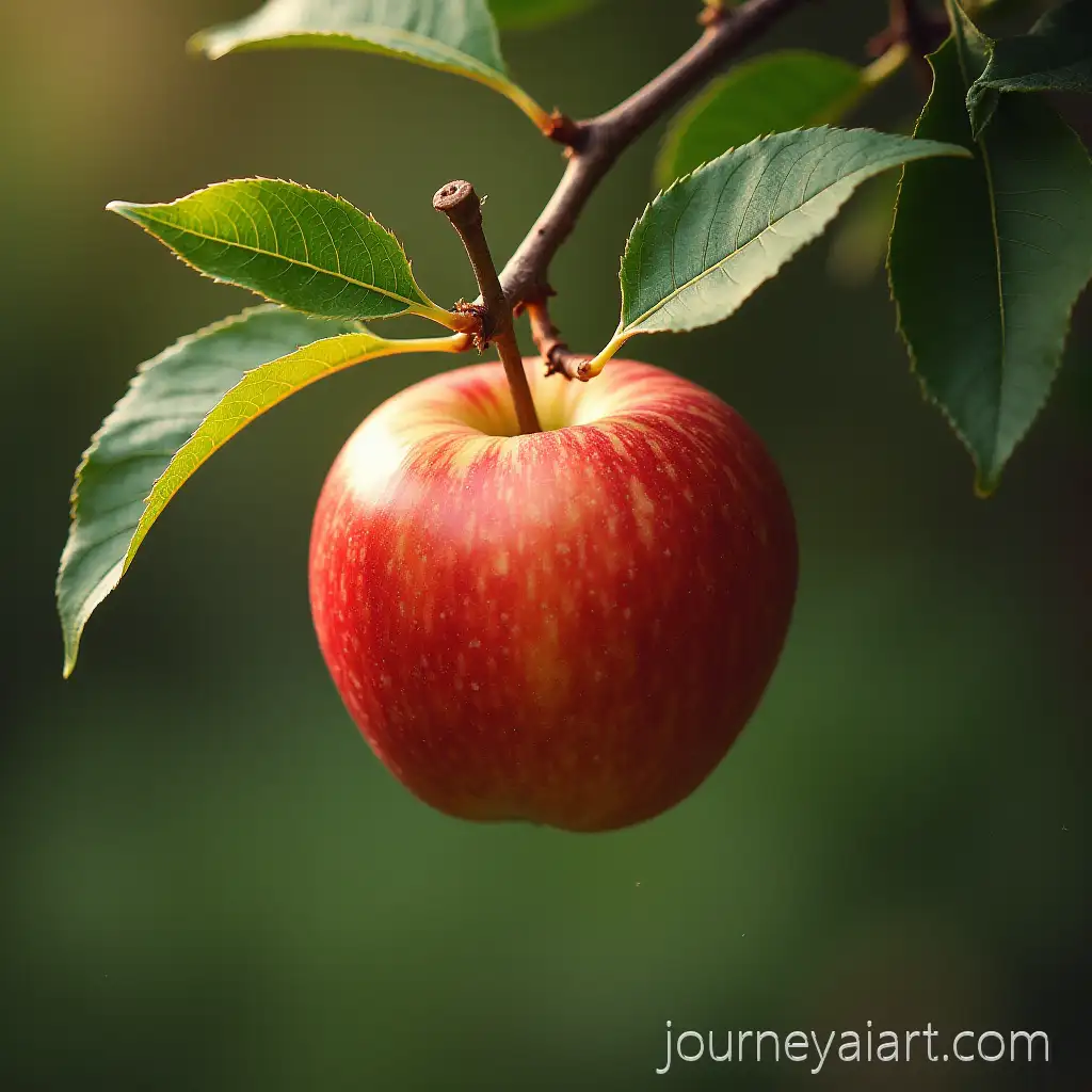 Apple-Falling-from-TreeApple-falling-from-tree-in-Natural-Setting