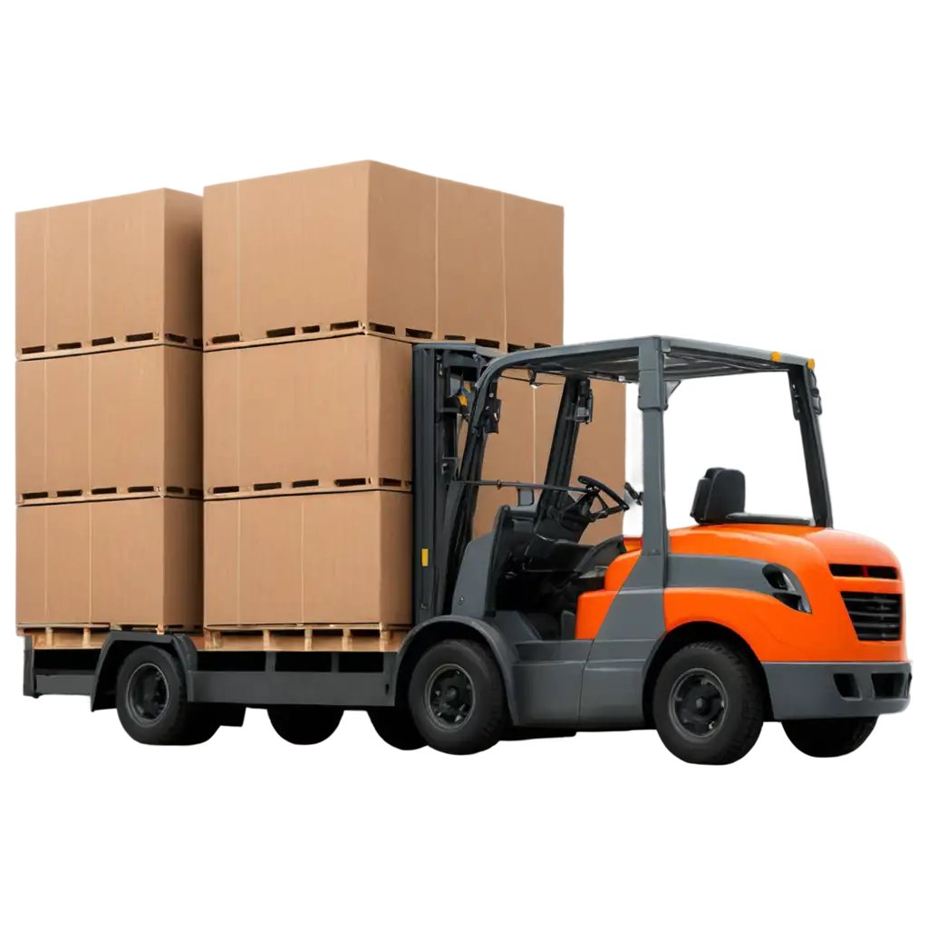 HighQuality-PNG-of-Goods-Truck-Delivery-to-a-Factory-with-Forklift-Operations