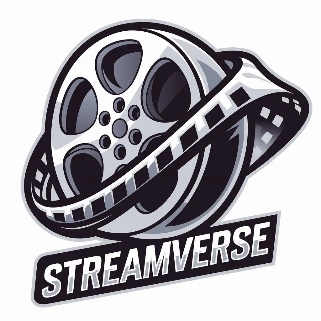 LOGO Design for StreamVerse Animated Movies Entertainment Industry Theme with Vector Symbolism