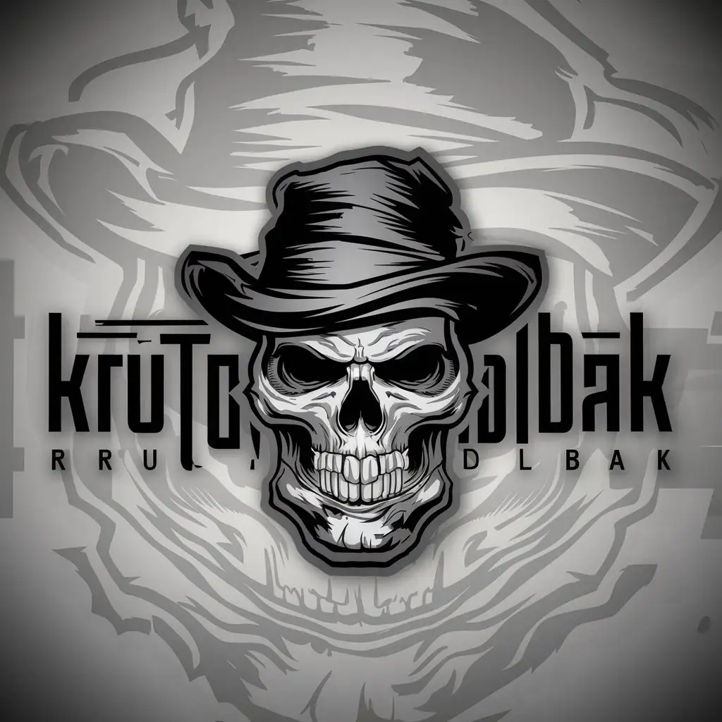 LOGO-Design-For-KrutoyDolbak-Evil-Skull-with-Hat-Symbol-in-Others-Industry