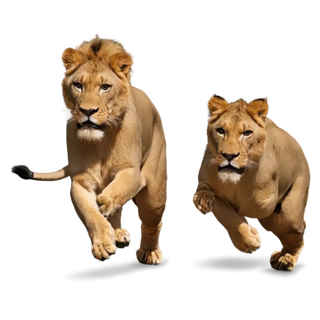 Running-Lions-on-a-Racetrack-PNG-Image-Dynamic-Wildlife-Action