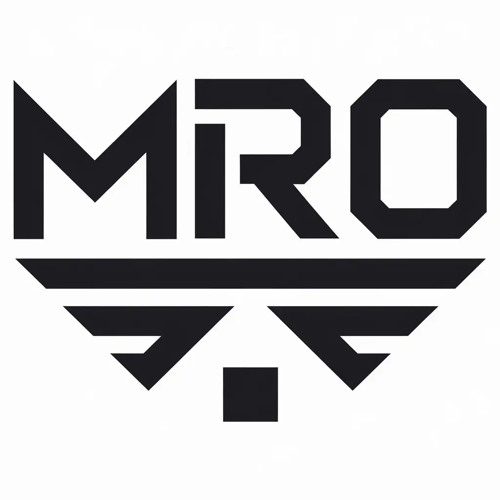 LOGO Design for MRO Modern and Minimalist with Clear Background for Internet Industry