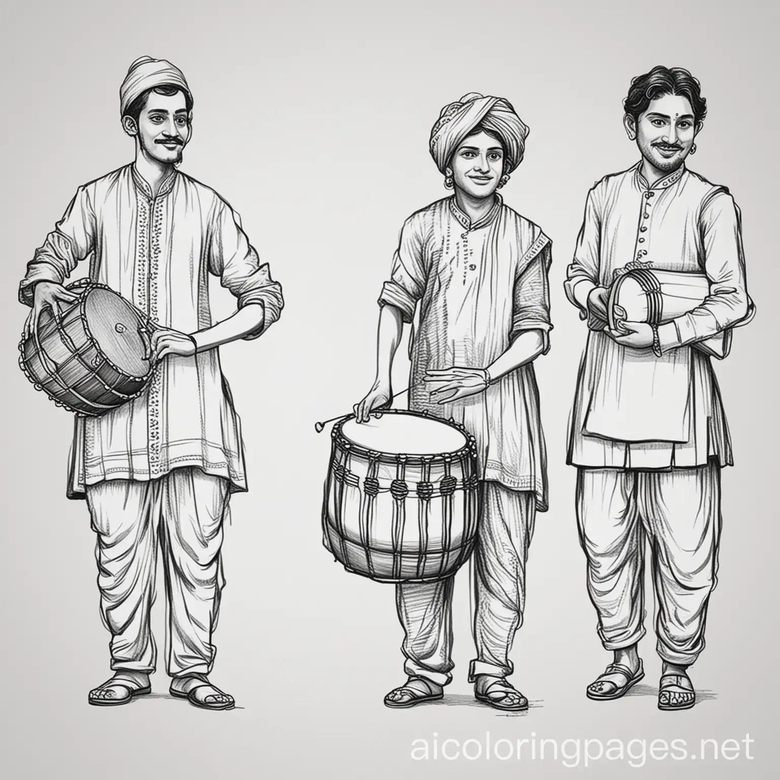 Musicians-Playing-Traditional-Haryana-Instruments-During-a-Festival