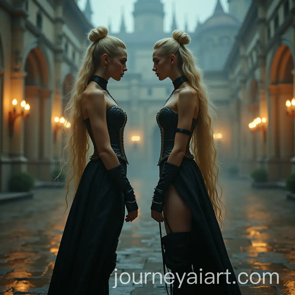 Mythical-Ballerinas-in-Black-Corsets-and-Stiletto-Boots