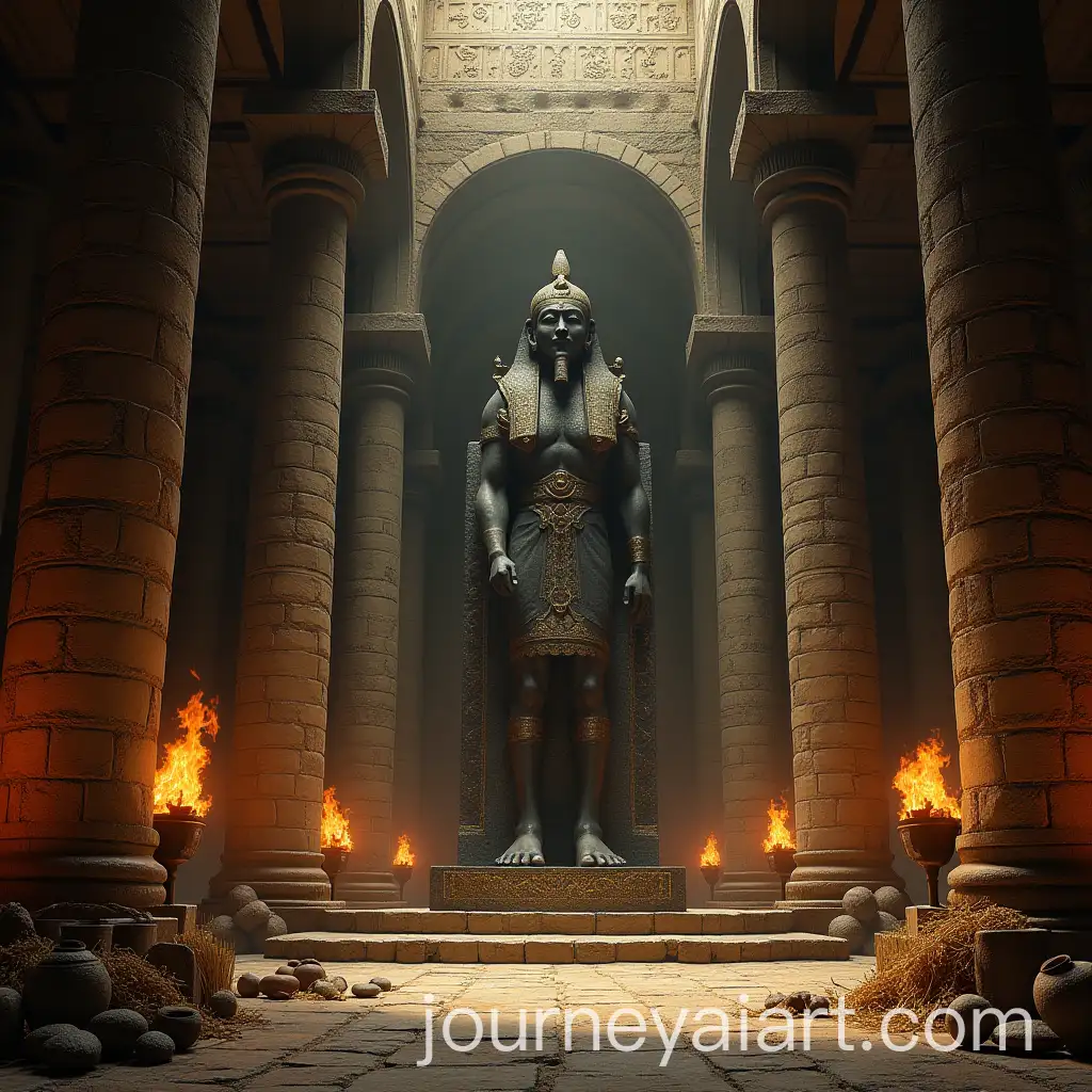 Ancient-Temple-of-Dagon-with-Massive-Stone-Idol-and-Flickering-Torches