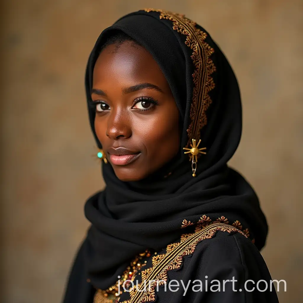 Portrait-of-Ethiopian-Maryam-with-Traditional-Elements