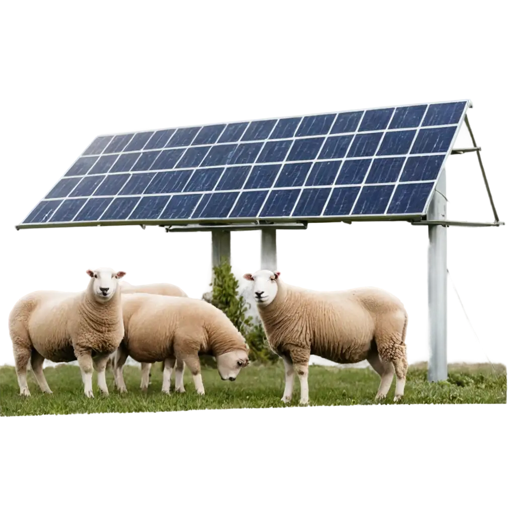 Sheep-Grazing-Among-Solar-Panels-A-Stunning-PNG-Image-for-EcoFriendly-Visuals