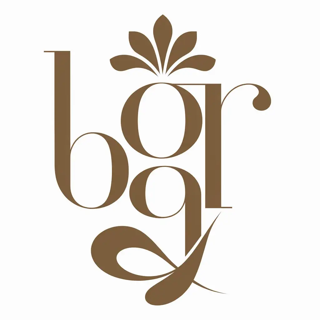 a vector logo design,with the text "BGr", main symbol:BGr,Moderate,be used in cosmetics industry,clear background