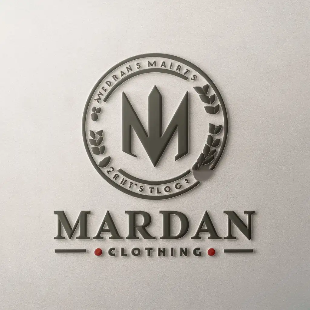 a vector logo design,with the text "men's clothing", main symbol:MARDAN,Moderate,be used in Internet industry,clear background