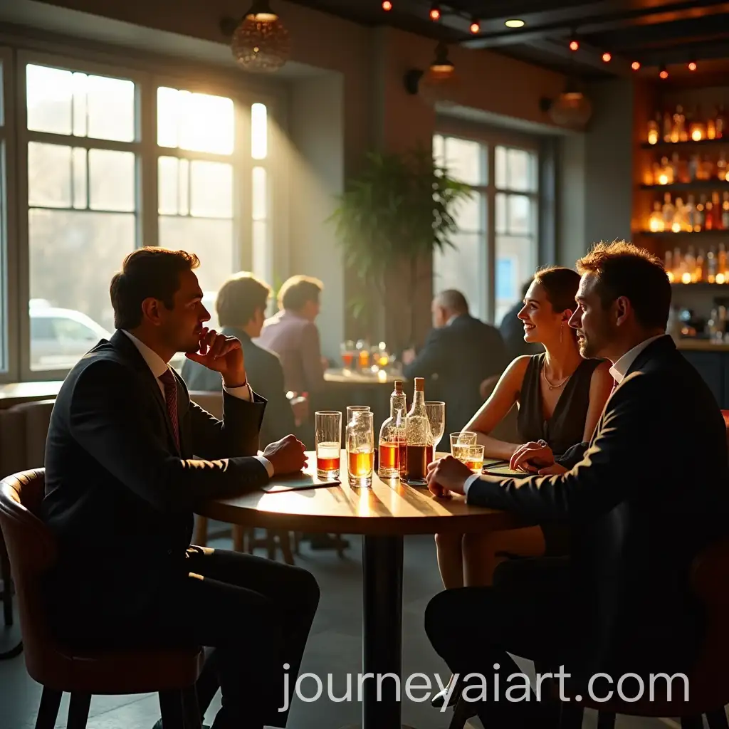 Chic-and-Modern-Daytime-Bar-with-Elegant-Decor-and-Discreet-Conversations