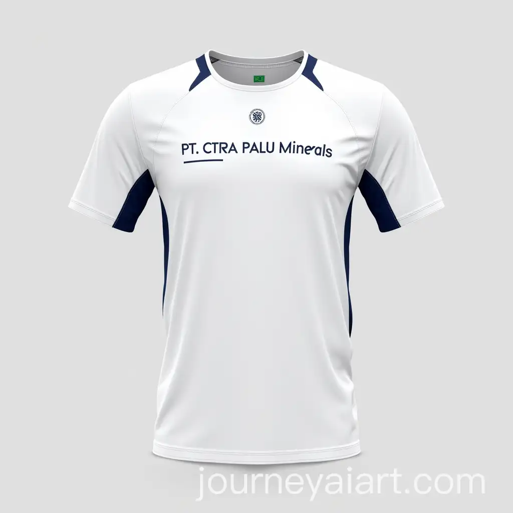 Minimalist-White-Tennis-TShirt-with-Dark-Blue-Accents-and-Logos