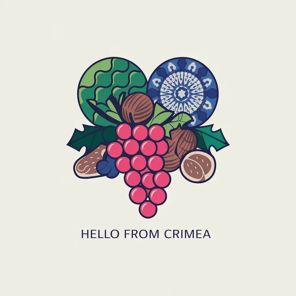 LOGO-Design-for-Crimeas-Bounty-Grapes-Pomegranates-and-Armenian-Patterns-with-a-Clear-Background