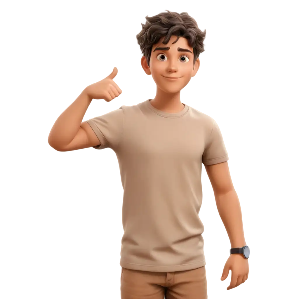 Cartoon-Boy-Showing-Hand-with-Index-Finger-and-Thumb-Crossed-PNG-Image-for-Versatile-Usage