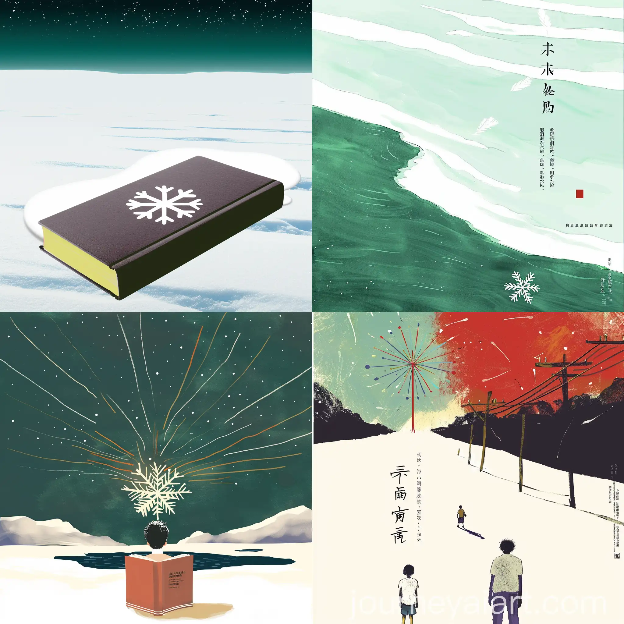 Literary-Book-Cover-Design-with-Snowflake-Symbol-for-Emotions-and-Memories
