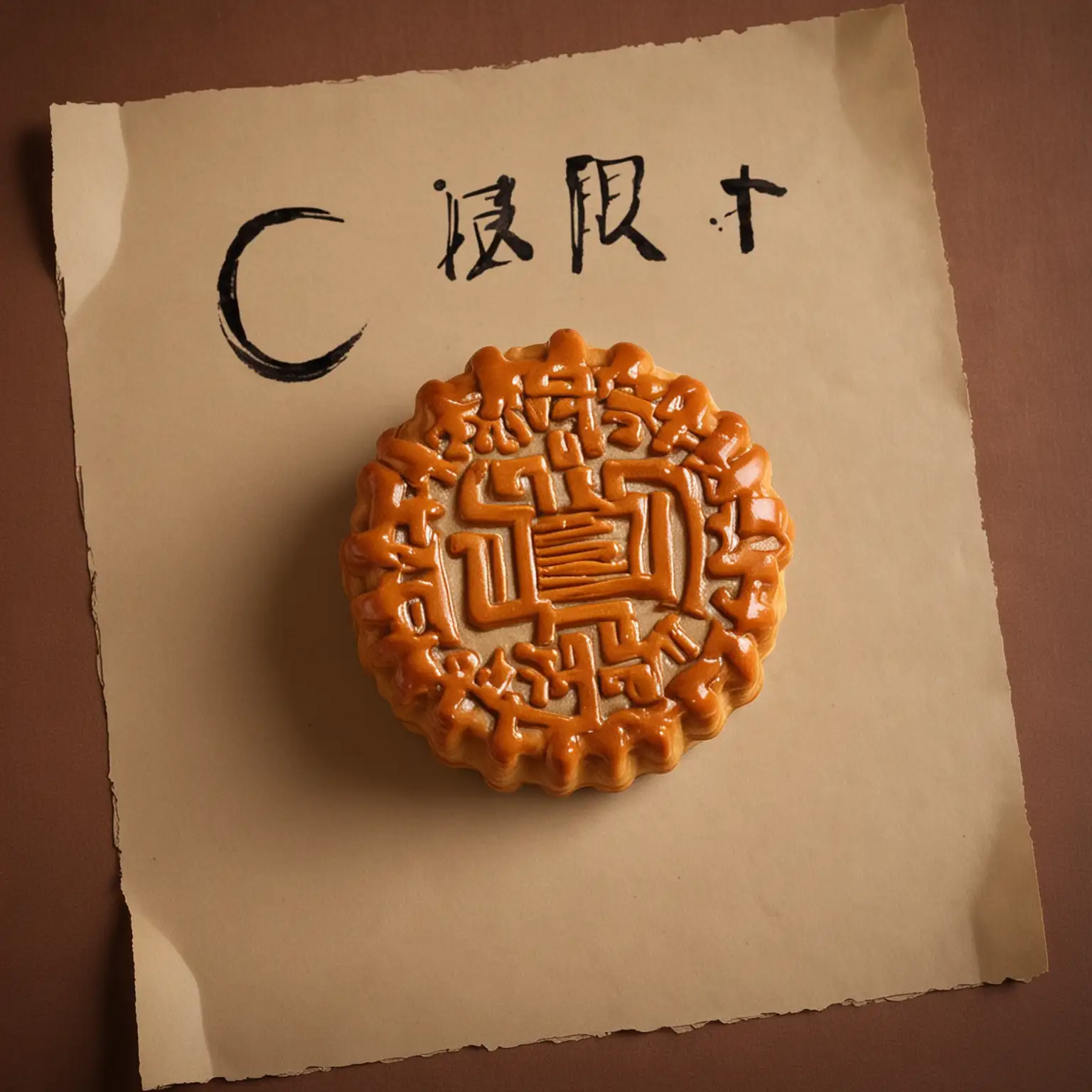 Moon-Cake-with-cself-Text-on-Paper